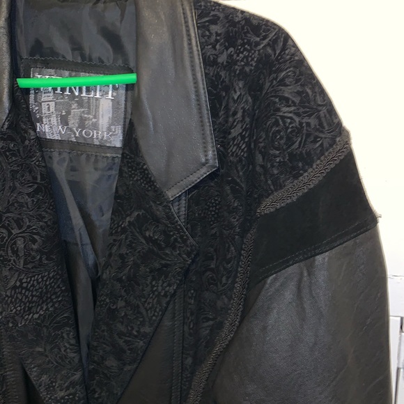 Winlit New York leather long coat - Picture 3 of 12